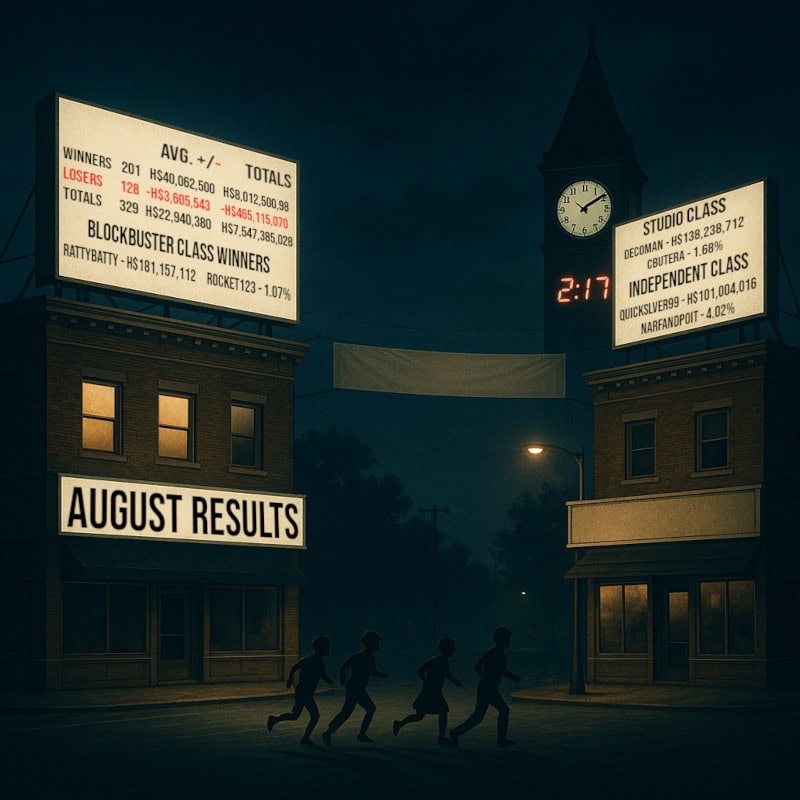 HSX Trading League Results for August 2025